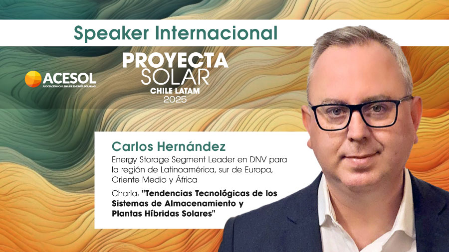 Carlos Hernández, invitado internacional a Proyecta Solar 2025 para charla magistral el miércoles 28 a las 9 am